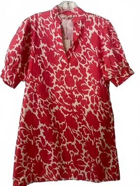NEW SOFIA women's masha dress in coral & white